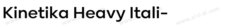 Kinetika Heavy Itali字体转换